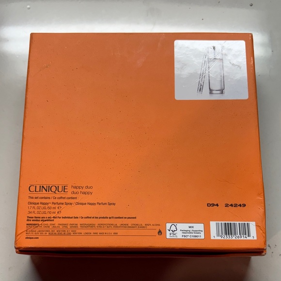 Clinique Happy Fragrance Duo - Silver and Orange - Picture 3 of 3